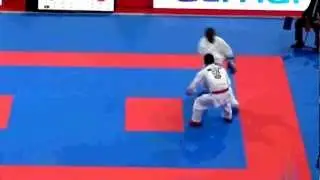MS WKF 2012, Eliminace kumite male -60kg (Jan Milan) 1.kolo