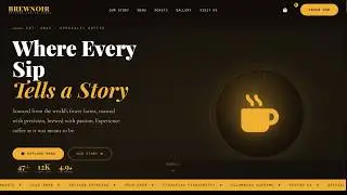 Create Coffee Shop Website Using HTML CSS JavaScript | Fully Responsive Tutorial