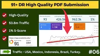 91+ DR .edu PDF Submission Backlinks | How to DO PDF Submission | 