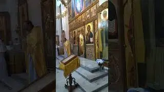Храм  преподобномученицы Елисаветы. Каждения на Херувимской Песне