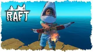 УЛУЧШАЕМ НАШ ПЛОТ НА МАКСИМУМ. ЛУТАЕМ ЛУТ В ТАКОЙ ИГРЕ КАК RAFT ( ЧАСТЬ № 7)