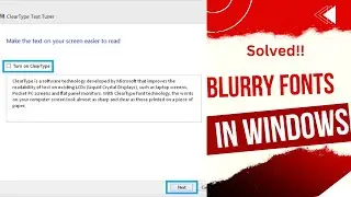 How To Fix Blurry or Not Clear Fonts in Windows 10/11