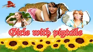 Girls with pigtails # hair tutorial # hairstyles