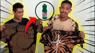 FAZENDO TIE DYE NA QUARENTENA COM ÁGUA SANITÁRIA: CHECK!