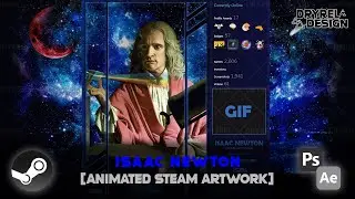 Isaac Newton | Animated Steam Artwork Speed Art [DryreL]