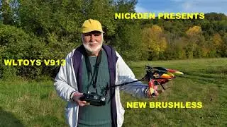 NEW WLTOYS V913 BRUSHLESS HELICOPTER (learn art and fast)