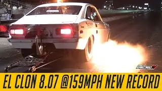 New World Record 2 Rotor Nitroso 3/4 Chassis El Clon 8.07 @159mph en Salinas Speedway - PalfiebruTV