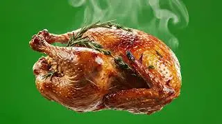chicken green screen | roasted chicken greenscreen background