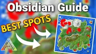 Best OBSIDIAN Locations in ARK - The Island Farming Guide