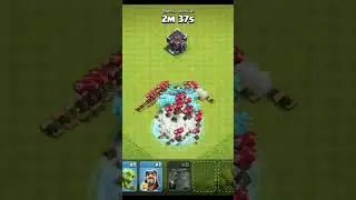 clone spell with baby dragon vs air trap😱😱😱 (Clash of clans) #coc #clashofclans #shorts