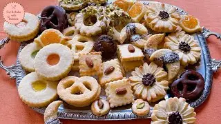 Easy butter cookies from 1 recipe 