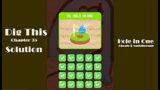 Dig this game 35 hole in one level 1 to 20 walkthrough & Solution
