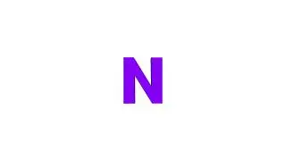 Alphabet N 3D rotation Lottie JSON animation
