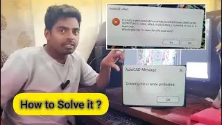 🔥Drawing file is write protected | Would you like to open the file read only | 