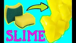 ¡¡ NUEVO !! como hacer SLIME con ESPONJA PARA PLATOS | RECETA SIN BÓRAX JELLY CUBE SLIME