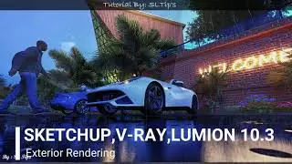 Sketchup V ray Lumion - Exterior Render #3