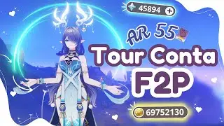 Genshin F2P Account Complete Tour! *AR 55 Tips* | Genshin Impact