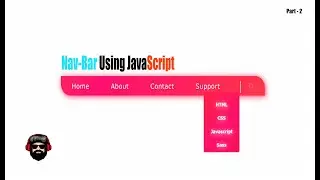 navbar using HTML CSS JavaScript Part - 2 | JavaScript Projects | | Kaddu Code