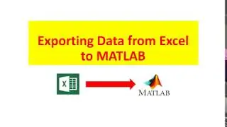 Exporting Data from Excel to MATLAB