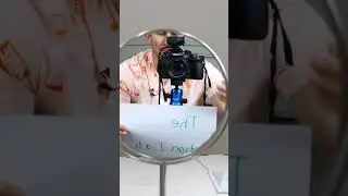 Mirrors don't flip images... you do