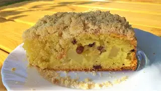 ПИРОГ ДОМАШНИЙ С ЯБЛОКОМ И ИЗЮМОМ