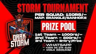 #PUBG MOBILE DARK STORM GAMING TOURNAMINT