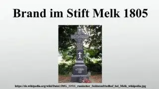 Brand im Stift Melk 1805