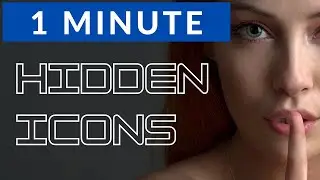 Taskbar Hidden Icons in Windows 10 - See how you can hide or reveal them