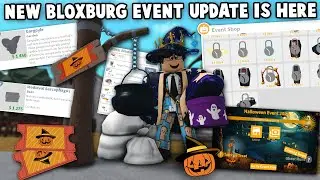 NEW BLOXBURG HALLOWEEN UPDATE IS HERE... NEW TICKETS EVENT, FURNITURE, FOODS AND MORE!