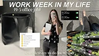 Productive Work Week in my Life | 6am mornings, long to-do list, last days of living alone, 9-5 vlog