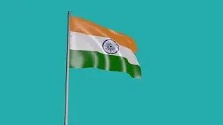 3D Flag of India /GreenScreen Videos 
