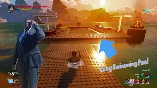 How to build a Easy Pool in Fortnite Lego! #fortnite #legofortnite #like