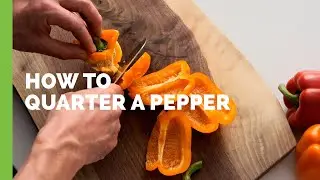 How to Cut Peppers into Quarters