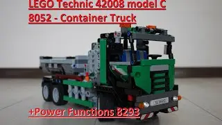 LEGO Technic 42008 model C - 8052 - Container Truck + Power Functions 8293