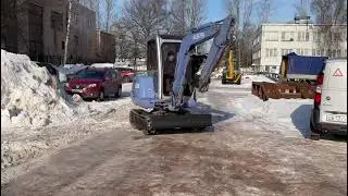 мини-экскаватор гусеничный б/у Kubota u25 кубота японский, дизельный, с кабиной, цена 1380000р, ПСМ
