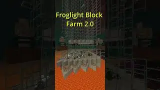 Minecraft Bedrock Froglight Block Farm 2.0 #shorts
