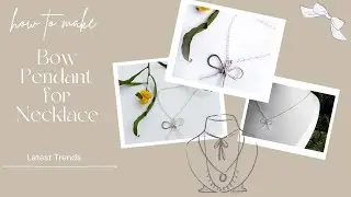 How to make a Mini Bow Pendant Necklace - Step by Step Silversmithing - Beginner