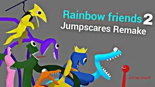 Rainbow Friends Chapter 2 Jumpscares Test Remake DC2