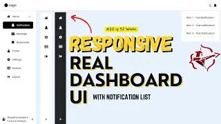 Build a Real Dashboard Sidebar with HTML, CSS & JavaScript (Responsive)