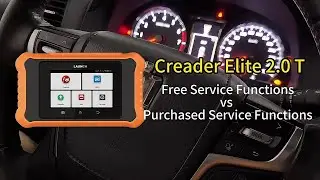LAUNCH X431 ELITE 2.0 Toyota crown Free service function VS Purchased service function comparison