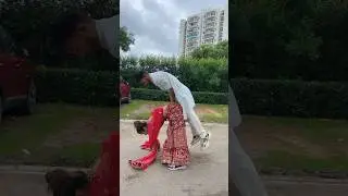 Bap re kya balance hai😍 #gymnast #acrobatics  #stunt #couplegoals #viralshort #balance #strength
