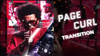 Page Curl transition alight motion