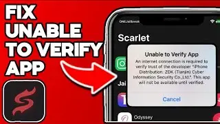 (NEW) How to FIX "Unable To Verify APP"