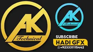 AK Technical 3D Animation Logo in After Effects Creat By Hadi Gfx