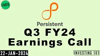 Persistent Systems Q3 FY24 Earnings Call | Persistent Systems 2024 FY24 Q3 Results