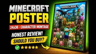 Minecraft Poster - Character Montage 24x36 - An Honest Review - Should You Buy