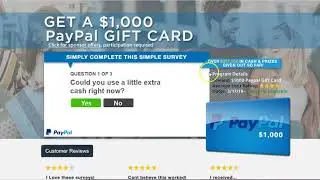$1,000 PayPal Gift Card