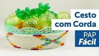 Faça Você Mesmo Cesto de Corda - PAP Médio