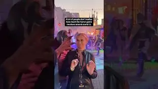Didn’t hear you trying to scare me- sorry 😂💀 #deaf #halloweenhorrornights #asl