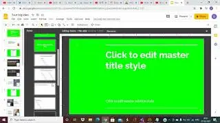How to create master slide in Google slides?